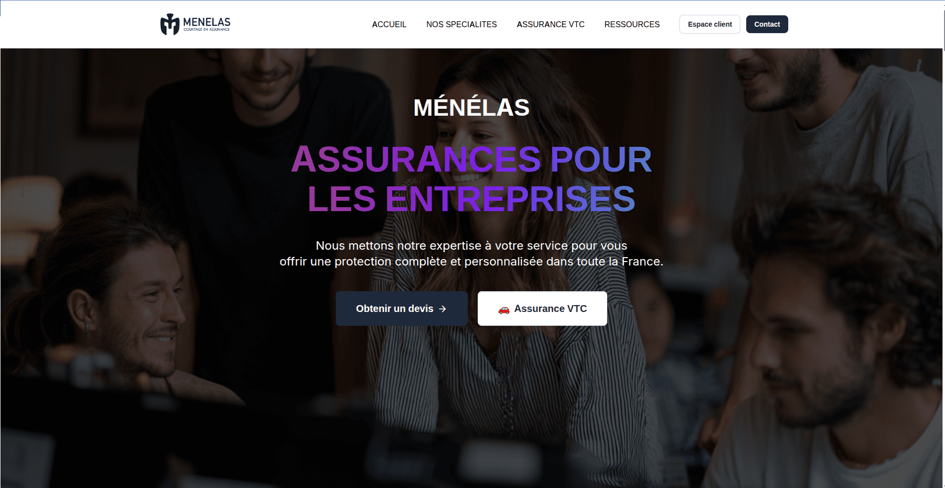 Exemple de site internet à Dijon: Ménélas