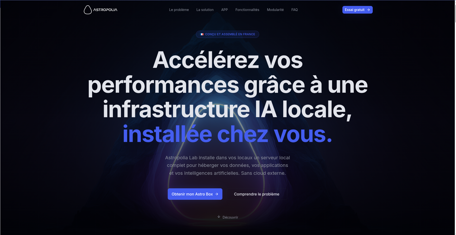 Réalisation de site internet: Astropolia